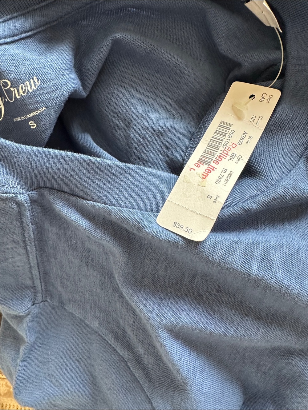 J.Crew Blue "Ciao Baby" Graphic Tee - Picture 6 of 6